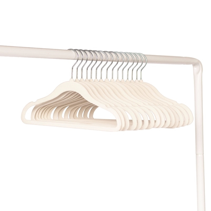 3 Sprouts Velvet Hangers Детские велюровые вешалки 15 шт. Cream