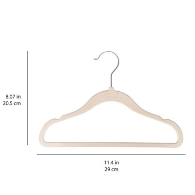 3 Sprouts Velvet Hangers Детские велюровые вешалки 15 шт. Cream
