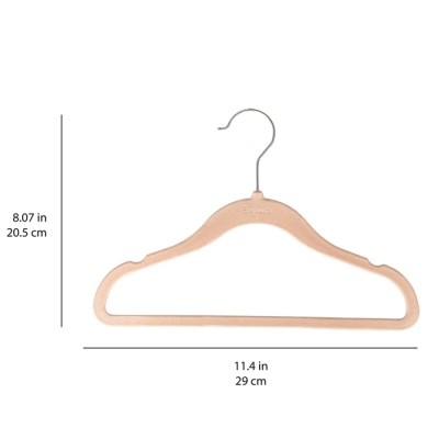 3 Sprouts Velvet Hangers Детские велюровые вешалки 15 шт. Hazelnut