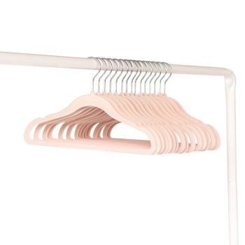 3 Sprouts Velvet Hangers Bērnu velūra pakaramie 15 gab. Pink