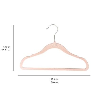 3 Sprouts Velvet Hangers Детские велюровые вешалки 15 шт. Pink
