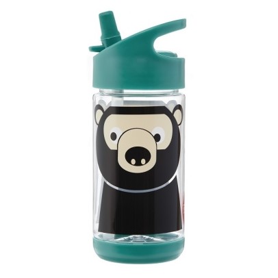 3 Sprouts Water Bottle Бутылочка Bear Teal 350 ml