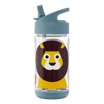 3 Sprouts Water Bottle Pudelīte Lion Blue 350 ml