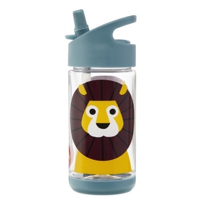 3 Sprouts Water Bottle Бутылочка Lion Blue 350 ml