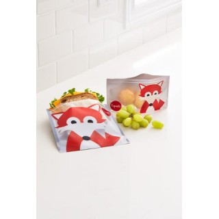 3 Sprouts Snack Bag Atkārtoti lietojami uzkodu maisiņi 2 gab. Deer