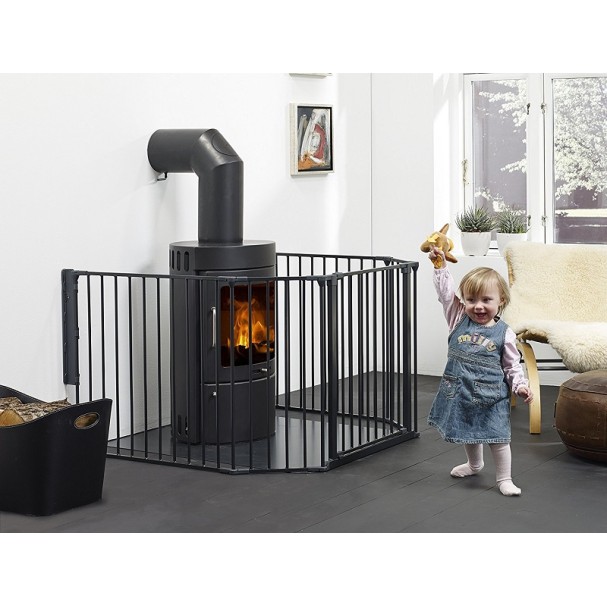 BabyDan Ворота безопасности Configure FLEX XL Heart gate, черный, 56816-2600-10