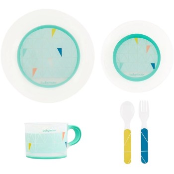 Babymoov Bamboo Dinnerware Set Azur Children's Dinnerware Set, A005510