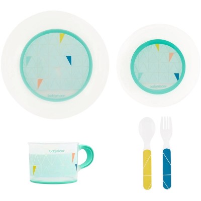 Babymoov Bamboo Dinnerware Set Azur Детский набор посуды, A005510