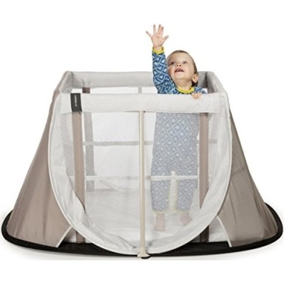 „AeroMoov Instant Travel Cot“ kelioninė lovelė ir žaidimų aptvaras