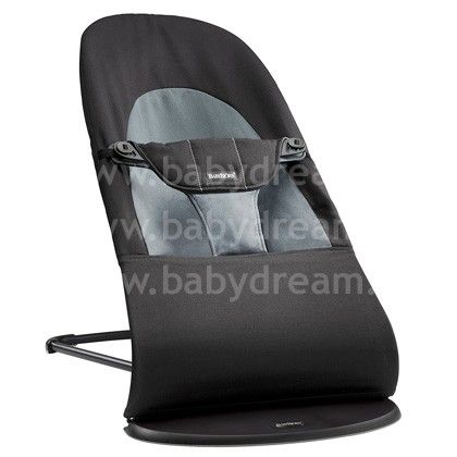 BabyBjorn Bouncer Balance Soft Детское Кресло - шезлонг, Black/Dark gray Cotton