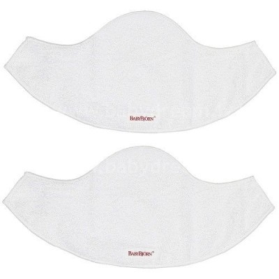 BabyBjorn Нагрудник для кенгуру Bib for Baby Carrier, 2-pack, White