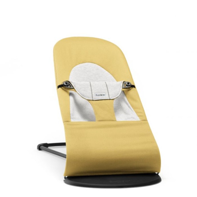 BabyBjorn Bouncer Balance Soft Bērnu šūpuļkrēsls, Yellow/Grey Jersey, 005061