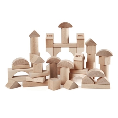 Brio 50 Natural Blocks Деревянные кубики 30113