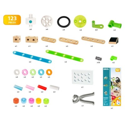 Brio Builder Light Set 120 pcs. Būvniecības komplekts 34593
