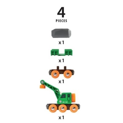 Brio Clever Crane Wagon Dzelzceļa celtnis 33698