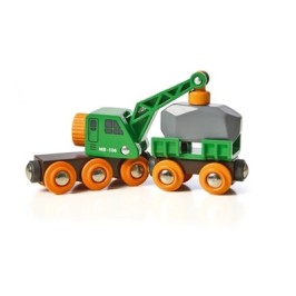 Brio Clever Crane Wagon Dzelzceļa celtnis 33698