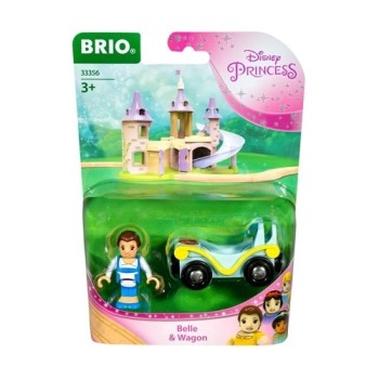Brio Disney Princess Belle and Wagon Lokomotīve 33356