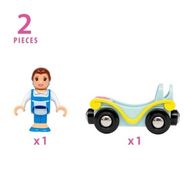 Brio Disney Princess Belle and Wagon Lokomotīve 33356