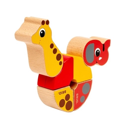 Brio Magnetic Giraffe and Elephant Magnētiskie koka kluči 30284