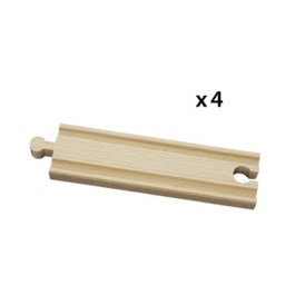 Brio Medium Straight Tracks Части деревянной железной дороги 33335