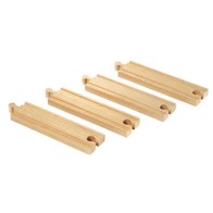 Brio Medium Straight Tracks Koka dzelzceļa posmi 33335