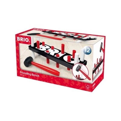 Brio Pounding Bench Koka rotaļlieta ar āmuru 30515
