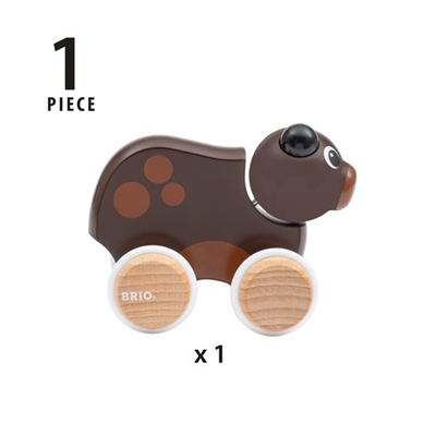 Brio Push Along Bear Stumjama koka rotaļlieta 30338