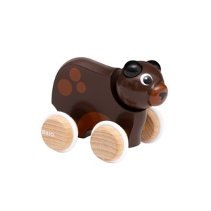 Brio Push Along Bear Stumjama koka rotaļlieta 30338