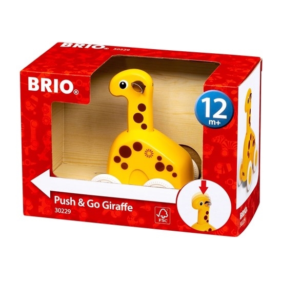 Brio Push and Go Giraffe Инерционная игрушка 30229