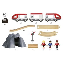 Brio Railway Starter Set 26 pcs.  Деревянная железная дорога 33773