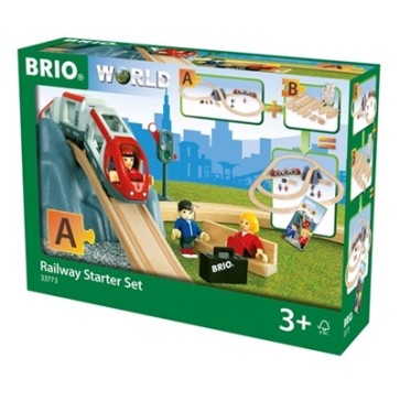 Brio Railway Starter Set 26 pcs.  Деревянная железная дорога 33773