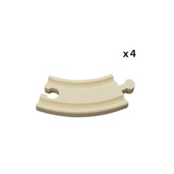 Brio Short Curved Tracks Koka dzelzceļa posmi 33337