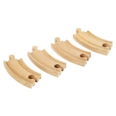 Brio Short Curved Tracks Koka dzelzceļa posmi 33337