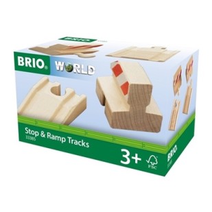 Brio Stop and Ramp Tracks Части деревянной железной дороги 33385
