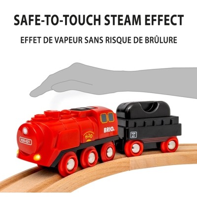 Brio Battery Steam Train Set Деревянная железная дорога 36017