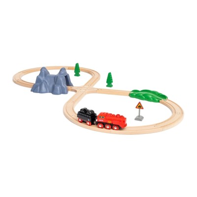 Brio Battery Steam Train Set Деревянная железная дорога 36017