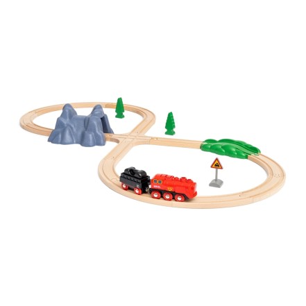 Brio Battery Steam Train Set Деревянная железная дорога 36017
