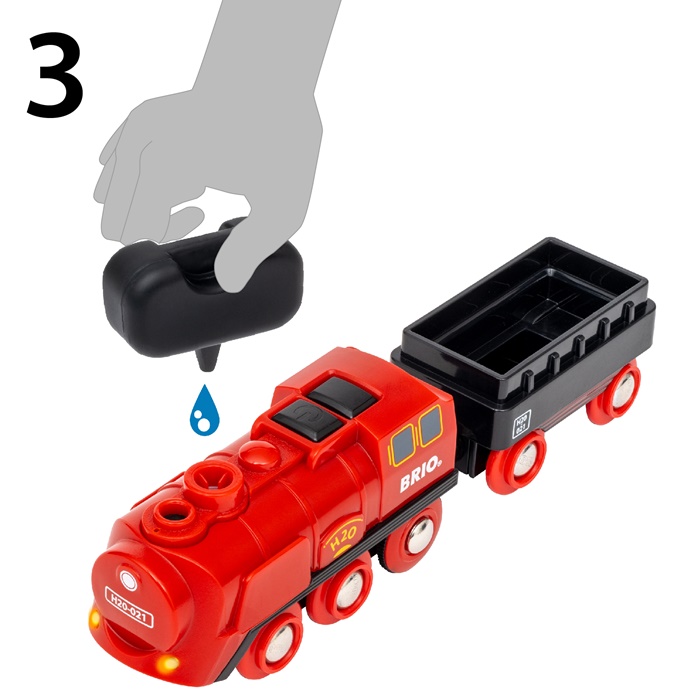 Brio Battery Steam Train Set Деревянная железная дорога 36017