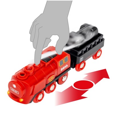 Brio Battery Steam Train Set Деревянная железная дорога 36017