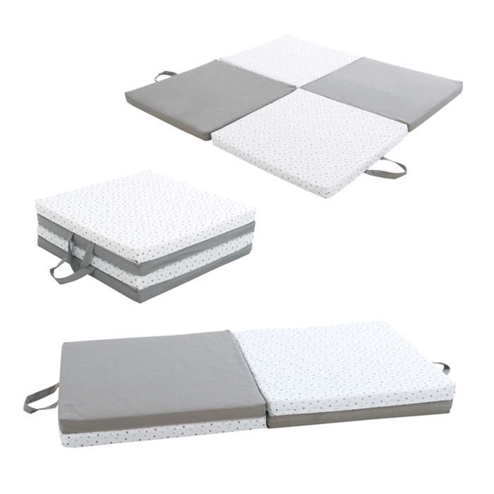 Candide Daudzfunkcionāls spēļu paklājiņš 3in1 Grey and White 595120