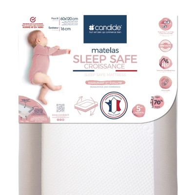 Candide Divpusējs bērnu matracis Sleep Safe 60х120 см