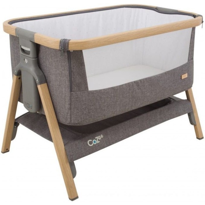Tutti Bambini CoZee Bedside crib Oak/Charcoal кроватка