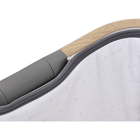 Tutti Bambini CoZee Bedside crib Oak/Charcoal кроватка