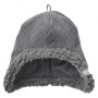 Lodger Hatter Fleece Scandinavian Cepure, 3-6m, Coal, HT 577_3-6