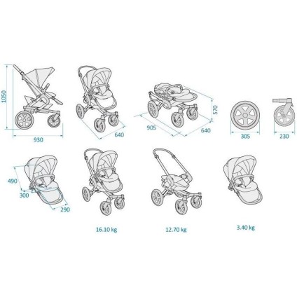 Maxi Cosi Nova 4 Nomad blue Прогулочная коляска
