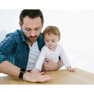 Pearhead Babyprints Deluxe Desk Frame Набор для создания отпечатка ручки/ножки малыша Blue P63006