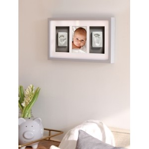 Pearhead Babyprints Deluxe Wall Frame Набор для создания отпечатка ручки/ножки малыша Gray P63001
