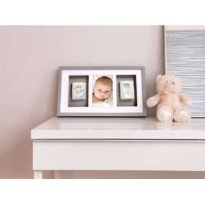 Pearhead Babyprints Deluxe Wall Frame Набор для создания отпечатка ручки/ножки малыша Gray P63001