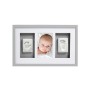 Pearhead Babyprints Deluxe Wall Frame Komplekts mazuļa pēdiņu/rociņu nospieduma izveidošanai Gray P63001