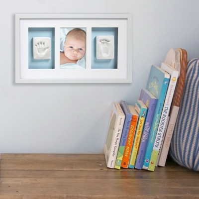 Pearhead Babyprints Deluxe Wall Frame Набор для создания отпечатка ручки/ножки малыша White P63000